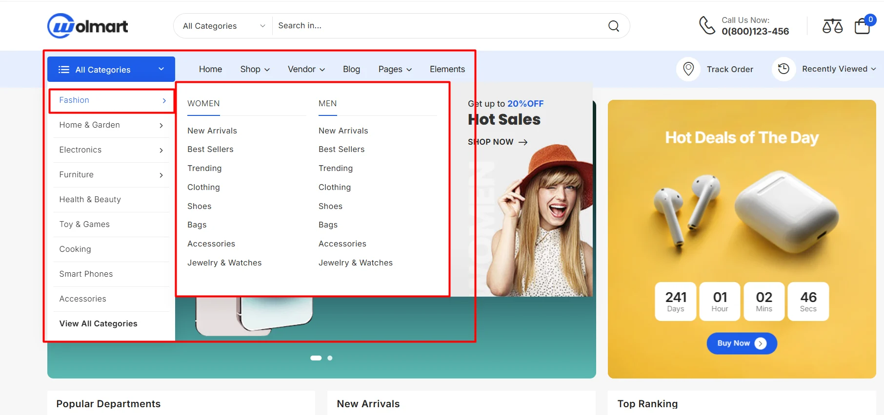 Wolmart Review: The Ultimate Multi-Vendor Marketplace WooCommerce Theme 5 Wolmart Multi-Vendor Marketplace WooCommerce Theme Category Design
